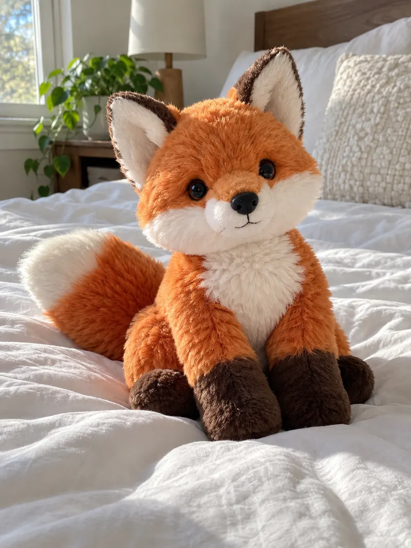 Plush fox made with Everygen AI