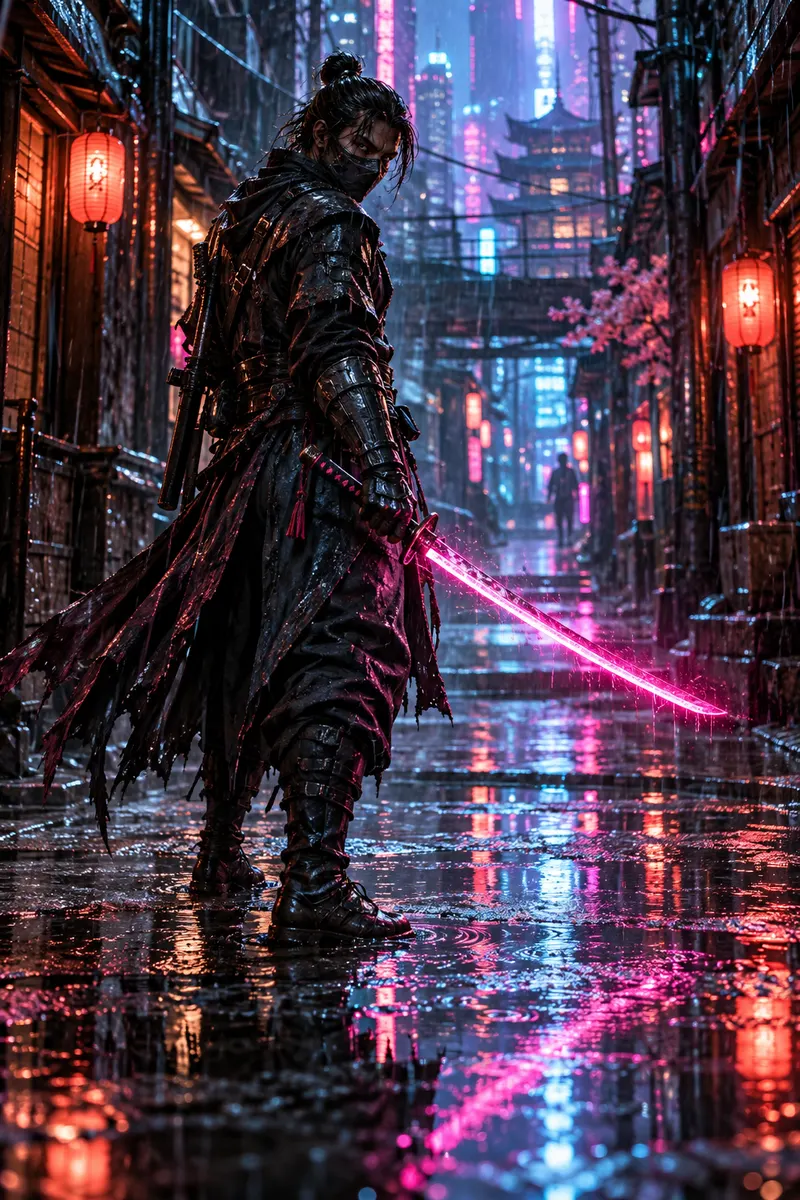 Cyber ninja made with Everygen AI